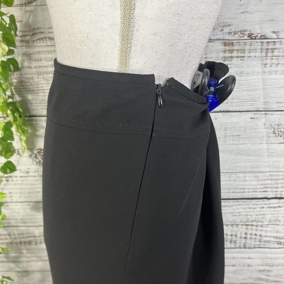 Jones Studio Skirt size 4 Classic Black Straight Pencil Knee Career Professional - Picture 6 of 9